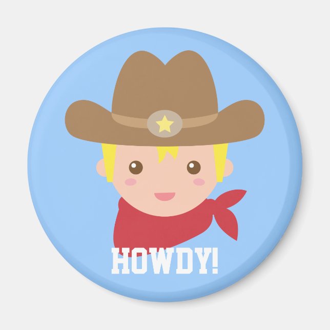 Íman Alô, Cowboy Bonito para meninos (Frente)