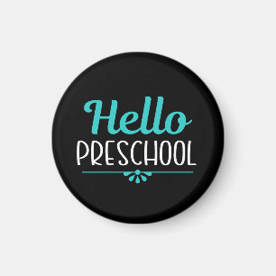 Íman Alô Preschool Primeiro Dia de Professora