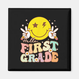Íman Alô Primeiro Grau Hippie Smile Face 1rua Grade Bac
