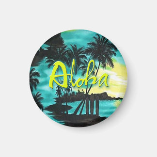 Íman Aloha Aqua Sunset Magnet
