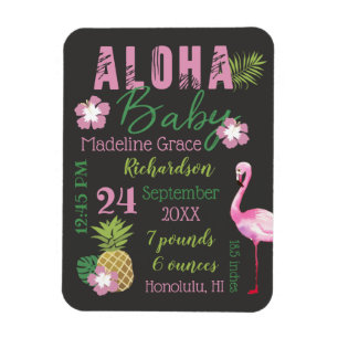 Íman Aloha Baby Pink & Green