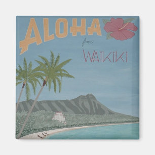 Íman ALOHA do ímã de WAIKIKI