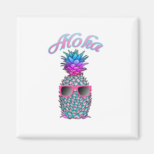 Íman Aloha Havaiana Colorida (Frente)