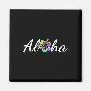 Íman Aloha Hawaii Beach Havaii Island Tie Dye Surfboa