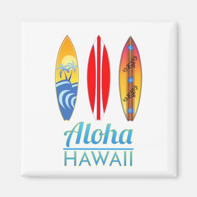 Íman Aloha Hawaii Surfboards (Frente)