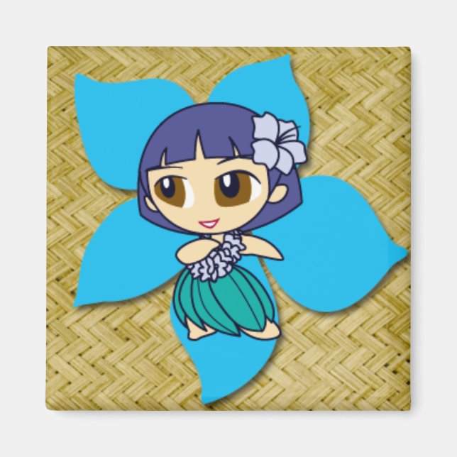 Íman Aloha Honys Hula Girl Magnets (Frente)