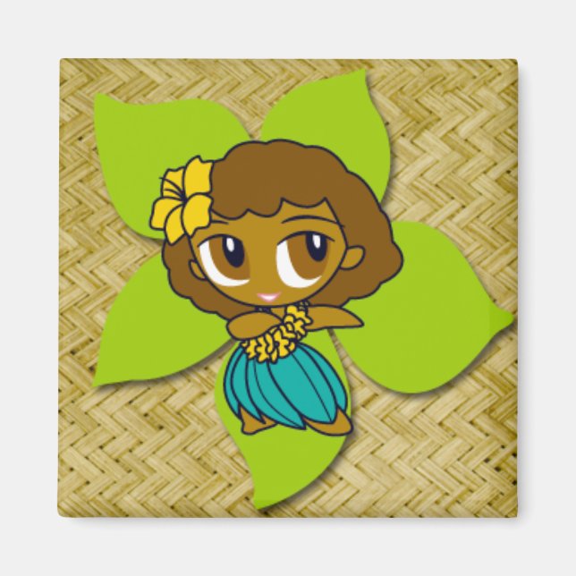 Íman Aloha Honys Hula Girl Magnets (Frente)