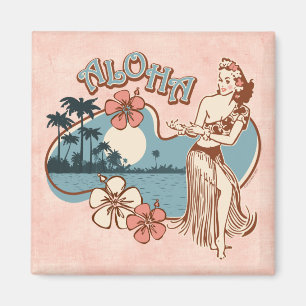 Íman Aloha ímã da menina de Hula