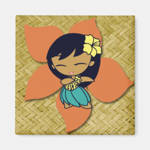 Íman Aloha ímãs da menina de Hula dos méis