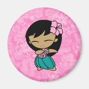 Íman Aloha ímãs do hibiscus da menina de Hula dos mé