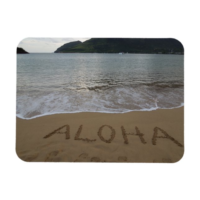 Íman Aloha na praia em Kauai (Horizontal)