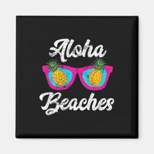 Íman Aloha Praias Funny Tropical Havaiana Pineapple Su