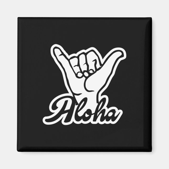 Íman Aloha Shaka Hand, sinal de Hang Loose (Frente)