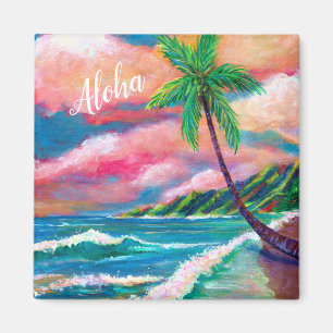 Íman Aloha Tropical Na Pali Coast de Kauai Magnet