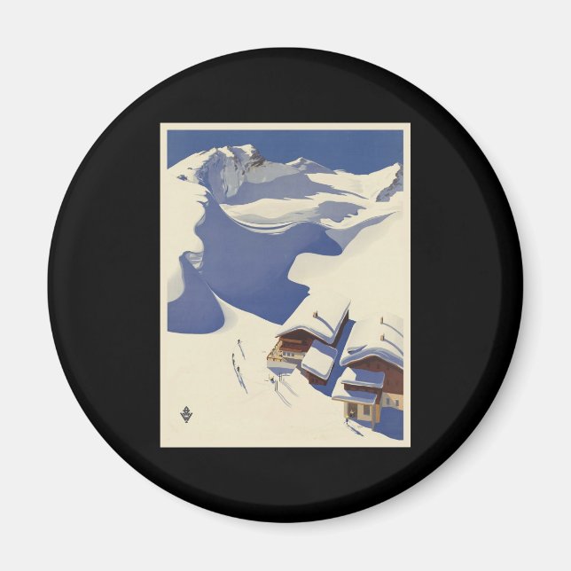 Íman Alojamento austríaco de esqui nos Alpes (Frente)