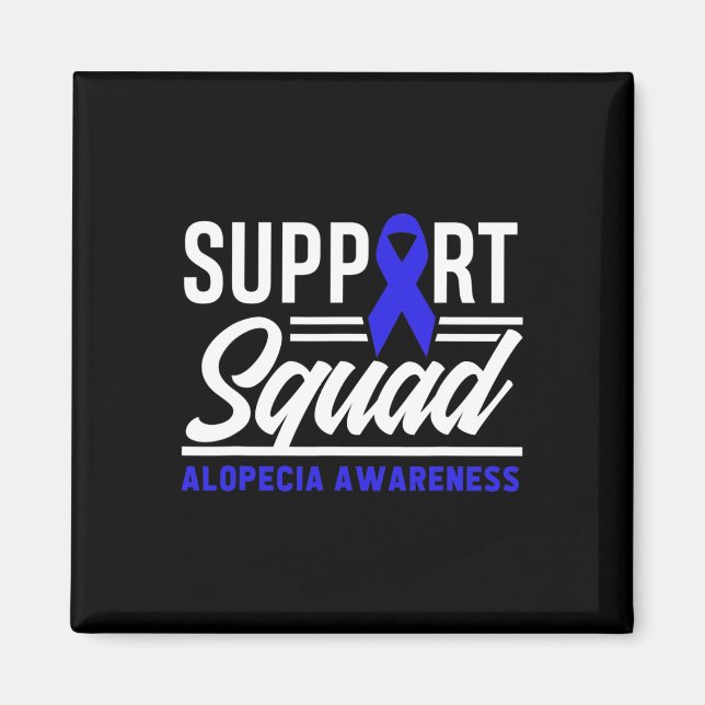 Íman Alopecia Warrior Support Squad Alopecia Sensibiliz (Frente)