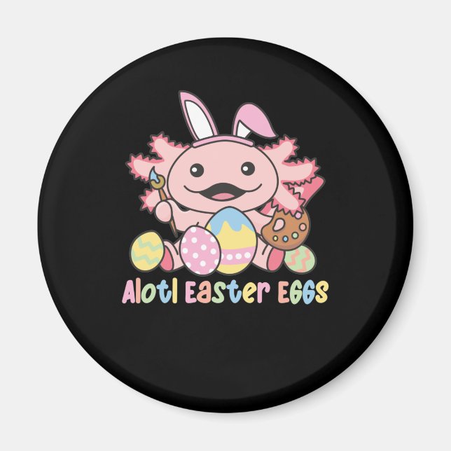 Íman Alotl Ovos De Páscoa Páscoa Axolotl Com Candeeiro (Frente)