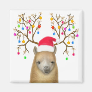 Íman Alpaca Christmas Magnet