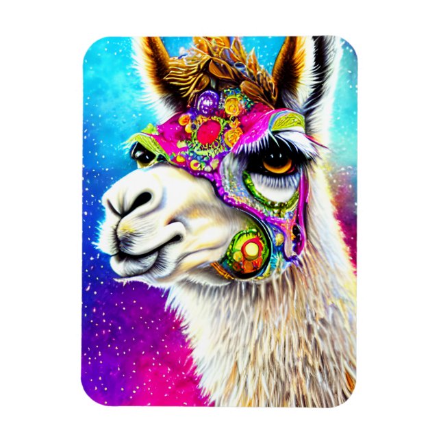 Íman Alpaca cósmica (Vertical)