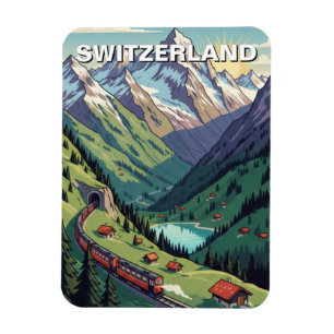 Íman Alpes Suíços Viagem Suíça