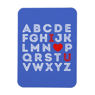 Íman Alphabet ABC I Love You
