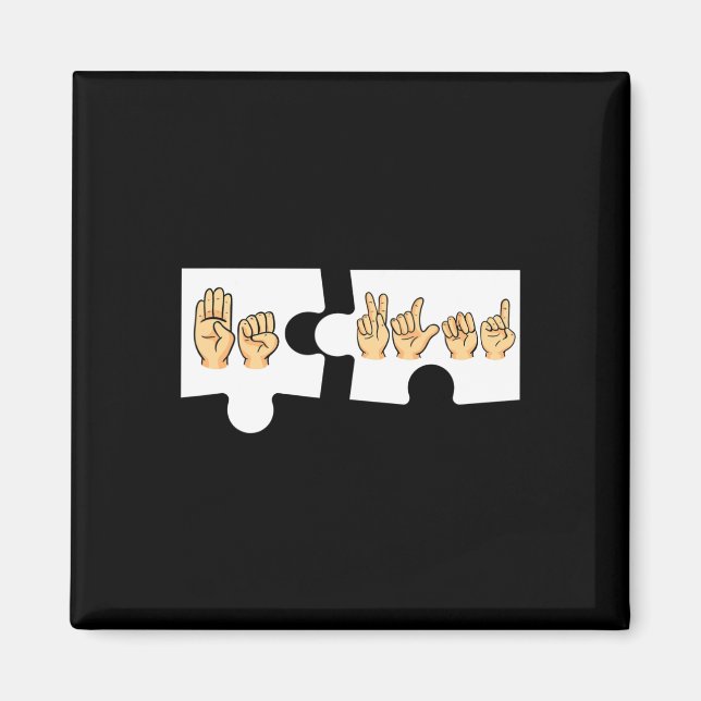 Íman Alphabet American Sing Language Asl Professor Be K (Frente)