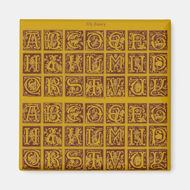 Íman Alphabet Magnet (Frente)