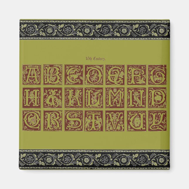 Íman Alphabet Magnet (Frente)