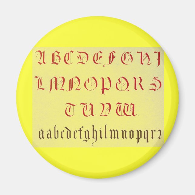 Íman Alphabet Magnet (Frente)