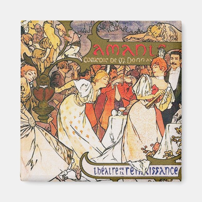 Íman Alphonse (Alfons) Mucha: Amants (Frente)
