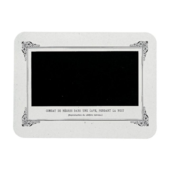 Íman Alphonse Allais, April Fools, Black, Abstrato Art (Horizontal)