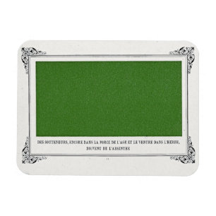 Íman Alphonse Allais, April Fools, Green, Abstrato Art