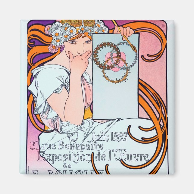 Íman Alphonse Mucha (Frente)