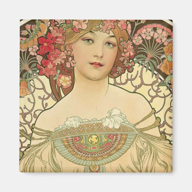 Íman Alphonse Mucha - Art Nouveau Master (Frente)