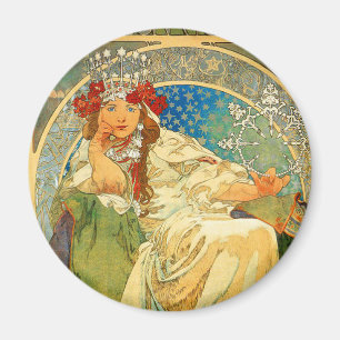 Íman Alphonse Mucha Art Nouveau Princess Hyacinth