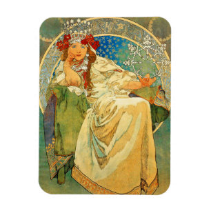 Íman Alphonse Mucha Art Nouveau Princess Hyacinth