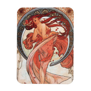 Íman Alphonse Mucha Dance 1898 Art Nouveau Vintage