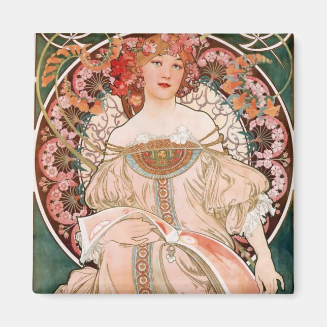 Íman Alphonse Mucha F. Champenois (Frente)