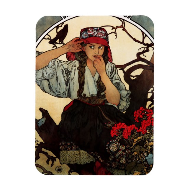 Íman Alphonse Mucha Moravian Professores Choir Magnet (Vertical)