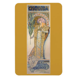 Íman Alphonse Mucha Painting