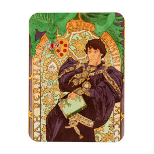 Íman Alphonse Mucha Prince e Dragon
