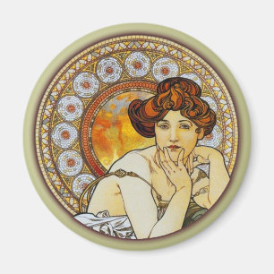 Íman Alphonse Mucha - topázio