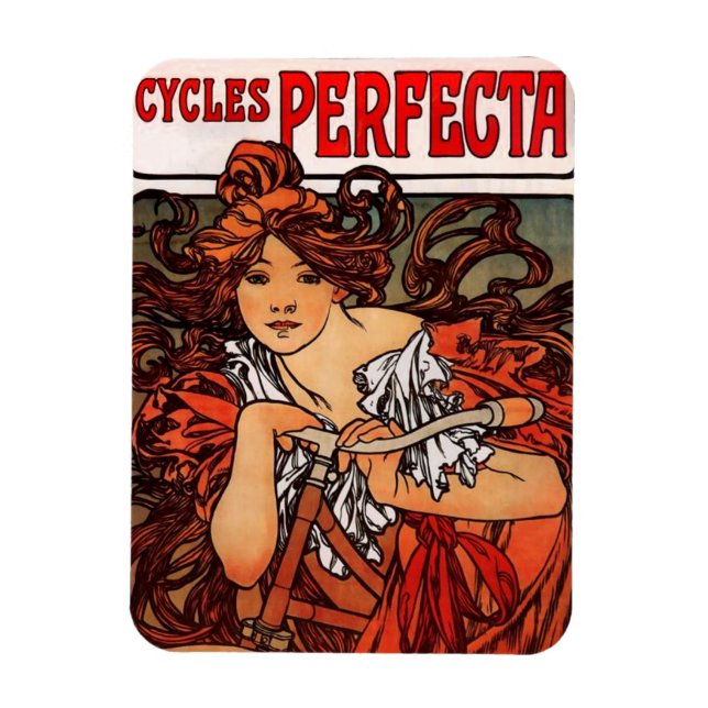 Íman Alphonse Mucha Vintage Magnet (Vertical)