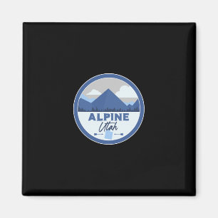 Íman Alpine Utah Ut Montanhas Dge Caminhada Lembrança
