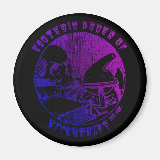 Íman Alquimista de Bruxaria com Ordem Mágica (Frente)