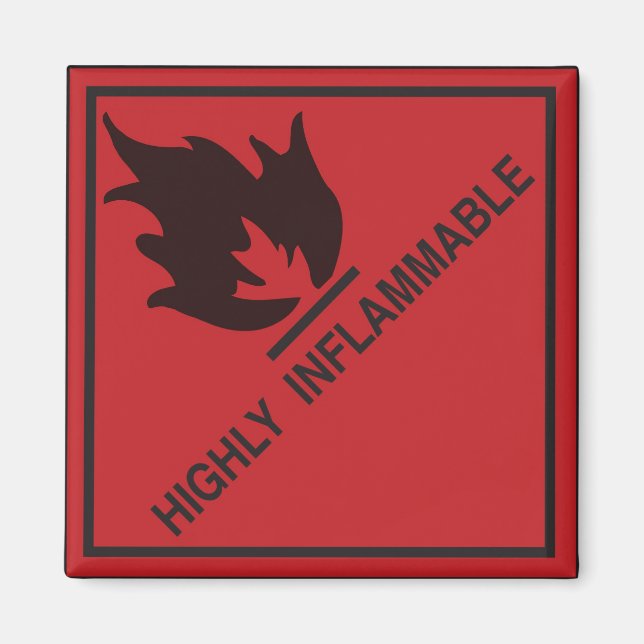 Íman Altamente inflamável (Frente)