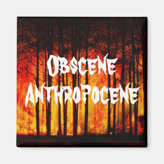 Íman Alterações Climáticas Obscenas (Frente)