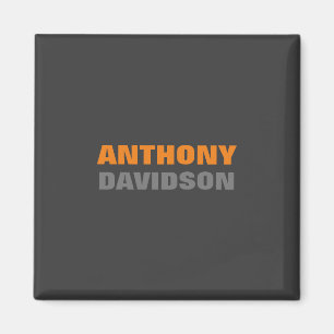 Íman Alternativo Tamanho Perfeito Cinza Texto Negrito L