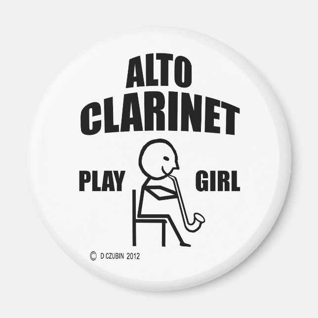 Íman Alto Clarinet Play Girl (Frente)