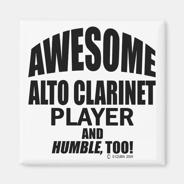 Íman Alto Clarinet Player Incrível (Frente)